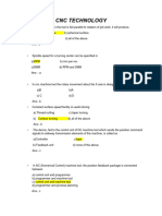 CNC Technology MCQ