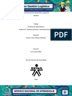 Actividad N6 Evidencia 5 Reading Workshop International Transport
