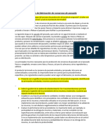 Proceso de Fabricación de Conservas de Pescado