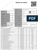 Bulletin de Salaire: Ministère Des Finances Et Du Budget