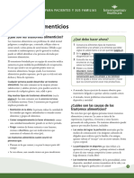 Eating Disorders Fact Sheet Spanish