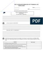 Module 6 Rights and Responsibilities of Workers and Employers