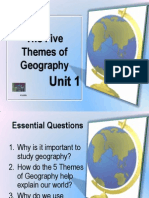 The Five Themes of Geography-Class Notes