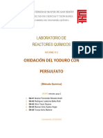 2oxidacion Del Yoduro Con Persulfato