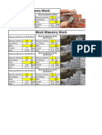 Civil Work Quantities Calculator