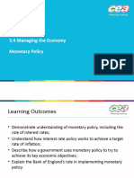 3.4 Managing The Economy - Monetary Policy