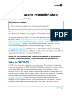 COVID-19 Vaccine Info Sheet