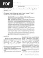 Microneedle Arrays Allow Lower Microbial Penetration Than Hypodermic Needles in Vitro