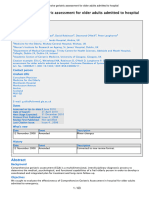 CGA For Hospitalized Patients