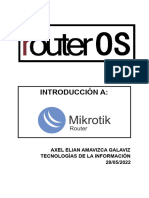 INTRODUCCION A MIKROTIK and ROUTEROS