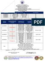 Schedule of Summative Test Saaes Quarterly Plan Sy 2023 2024