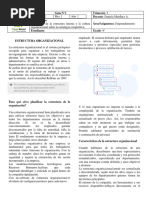 Estructura Organizacional LECTURA 9°