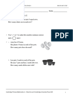 Prim Maths 4 2ed TR Unit 9 Test