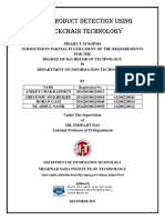 Fake Product Detection Using Blockchain Technology - Final Project Report (IT - 7th Sem)