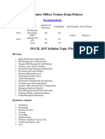 PGCIL Junior Officer Trainee Syllabus Exam Pattern