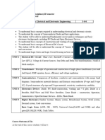 Syllabus of First Year Basic Electrical and Electronics