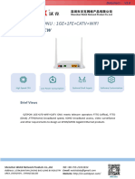 WK-3802CW 1GE+1FE+CATV+WiFi Datasheet