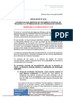 ANSES Circular Dp-024-2024 Casuísticas Que Ameritan Un Tratamiento Especial en Relación A La Optimización de Los Procesos de Controlpdf