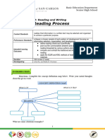 Module 1 - The Reading Process Ay 2023-2024