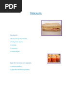 Desayuno Matematicas