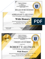 Award Certificates Templates by Sir Tristan Asisi