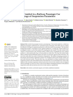 Evaluation of Ride Comfort in A Railway Passenger Car Depending On A Change of Suspension Parameters