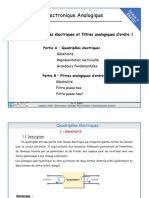 ChapI - Quadripoles Et Filtres Passifs D'ordre1 - L1 Esatic