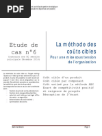 Etude de Cas N°6: La Méthode Des Coûts Cibles