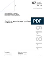 Conditions Générales Pour Constructions Souterraines: SIA 118/198:2023 Construction