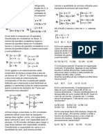 Exercícios Sistema Linear