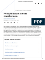 Principales Ramas de La Microbiología - Indeed - Com México