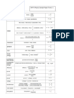 MYP4 Physics Revision Sample Paper