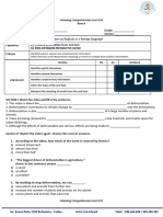 Listening Comprehension Test 1