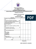 School Praise, Committee For Recognition and Incentives System