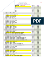 Lista de Precios de Aceros para Soldar y Otros Materiales 2023 MEGATREJO