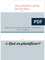 Componentes Plan de Clases