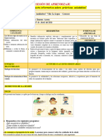 Sesion Leemos Untexto Informativo Sobre Practicas Saludables