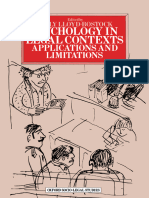 (Oxford Socio-Legal Studies) Sally M. A. Lloyd-Bostock (Eds.) - Psychology in Legal Contexts - Applications and Limitations-Palgrave Macmillan UK (1981)