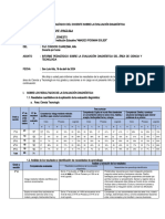 Informe Del Docente - Evaluación Diagnóstica 2024 Secundaria