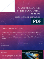 Constellation and Equatorial System