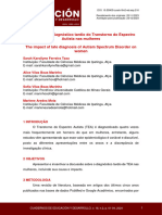 2024 - O Impacto Do Diagnóstico Tardio Do Transtorno Do Espectro Autista Nas Mulheres