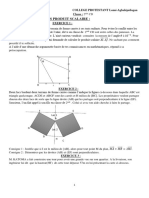 EXERCICE Prouit Scalaire