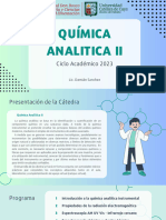 Cátedra de Química Analítica II 2023 FDB UCCuyo