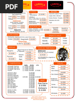 2024 Menu Candela