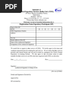 EASI DP Registration Form