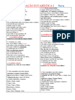 Comparação Das Orações Do Novo Missal Romano