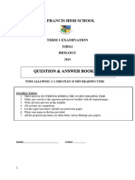 F:6 Biology Term 1 Exam 2024