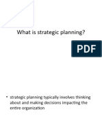 What Is Strategic Planning