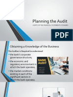 Planning The Audit - Bank