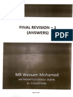 Answers of Final Revision Sheet 1 - Part 1 - 1st Hour-1